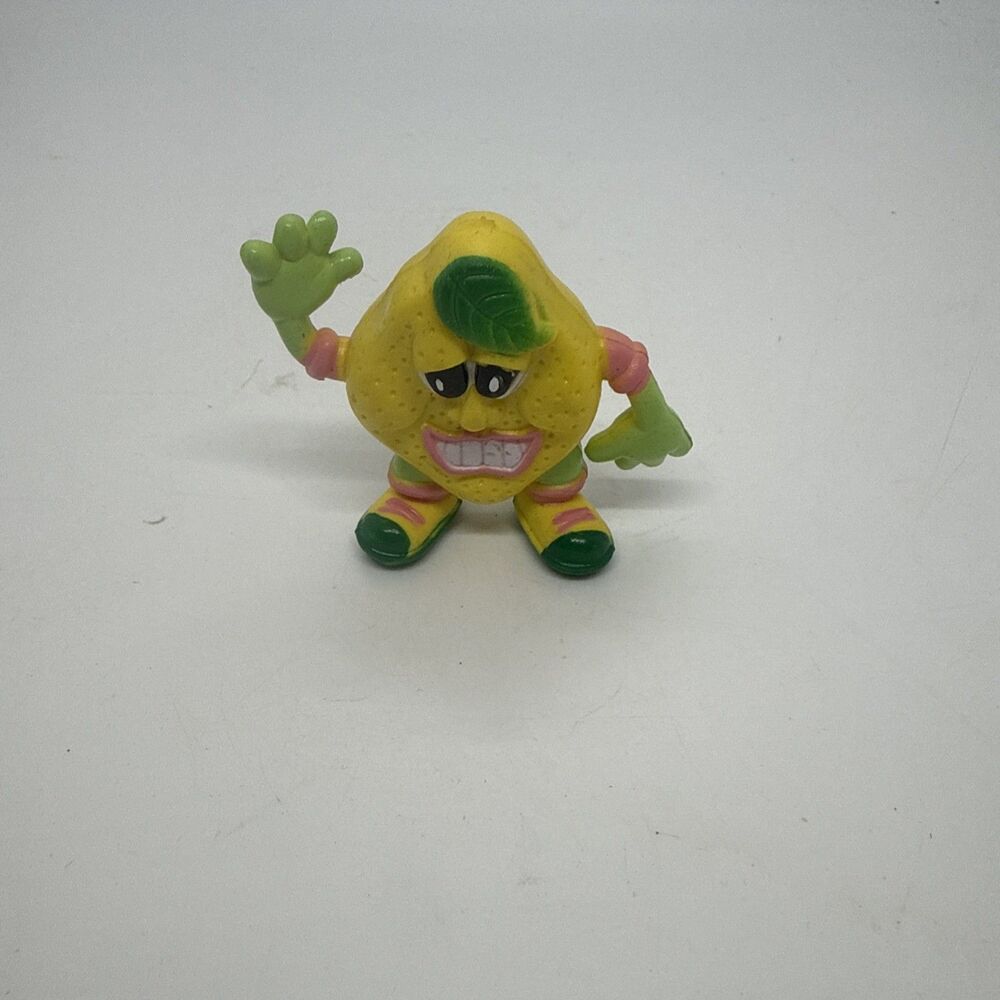 Anthropomorphic Lemon Figure Real Lemon Realemon Man PVC Promo Toy Vintage 90s